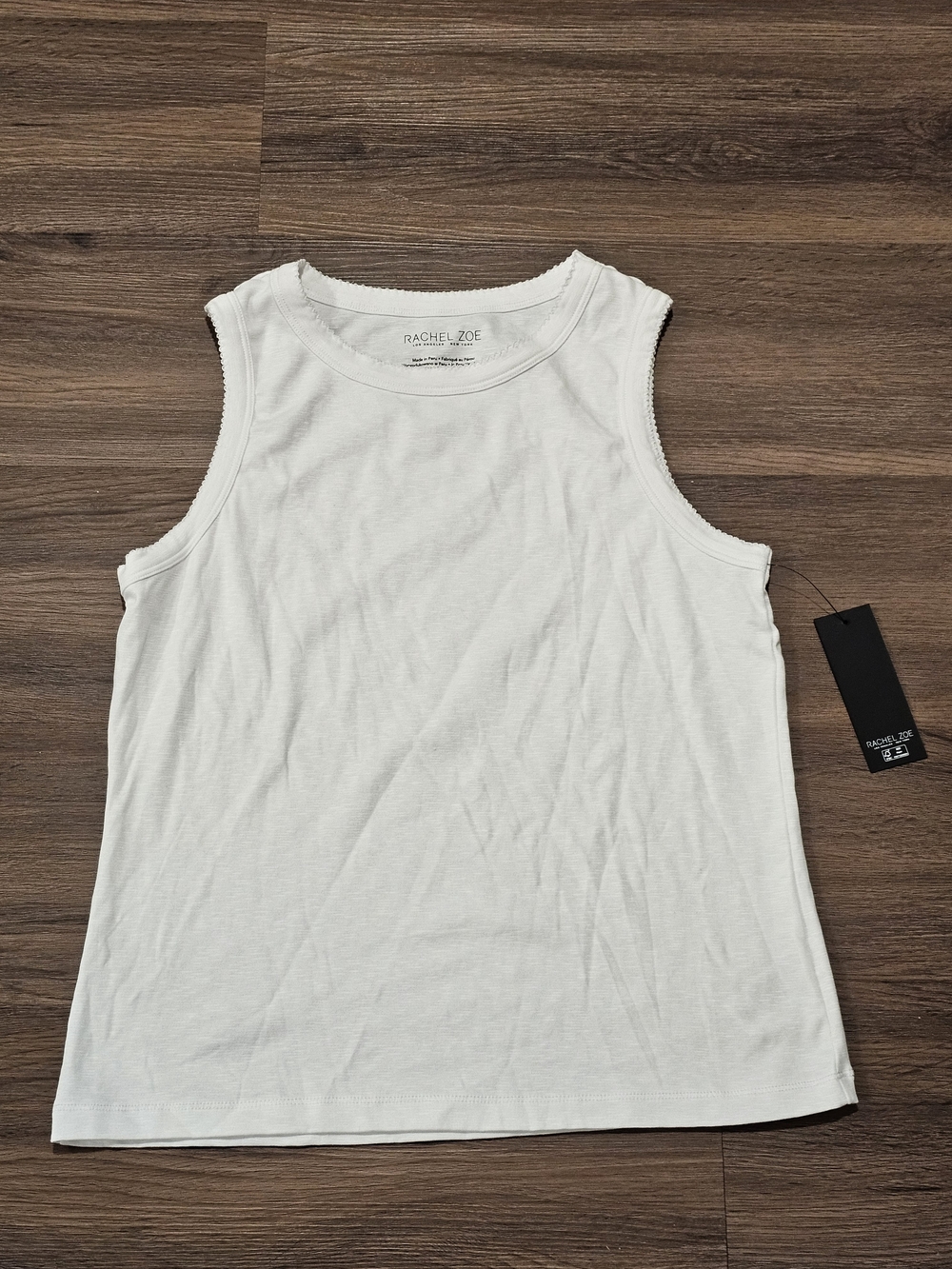 Rachel Zoe White Sleeveless Tank Top